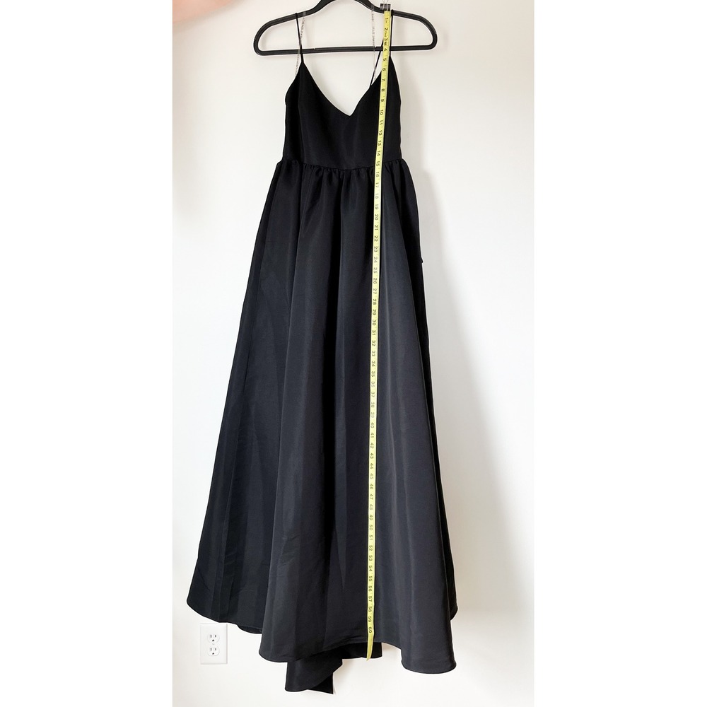 NEW Sachin & Babi Hadley V-Neck Back Bow Empire Gown Womens 10 Black - Picture 11 of 16